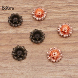BoYuTe 11*5MM Metal Brass Three-layer Flower Diy Jewelry Accessories