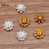 BoYuTe 11*5MM Metal Brass Three-layer Flower Diy Jewelry Accessories