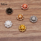 BoYuTe 11*5MM Metal Brass Three-layer Flower Diy Jewelry Accessories