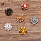 BoYuTe 11*5MM Metal Brass Three-layer Flower Diy Jewelry Accessories