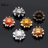 BoYuTe 11*5MM Metal Brass Three-layer Flower Diy Jewelry Accessories