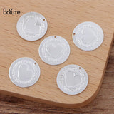 BoYuTe 15MM Metal Brass Round Pendant Charms Lot DIY Jewelry Accessories