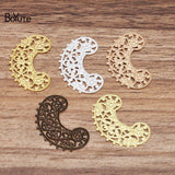 BoYuTe 100 Pcs/Lot Brass Filigree European Charms