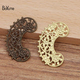 BoYuTe 100 Pcs/Lot Brass Filigree European Charms