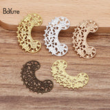 BoYuTe 100 Pcs/Lot Brass Filigree European Charms