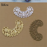 BoYuTe 100 Pcs/Lot Brass Filigree European Charms