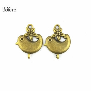 BoYuTe Bird Pendant Charms for Jewelry Making Diy Accessories
