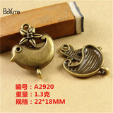 BoYuTe Bird Pendant Charms for Jewelry Making Diy Accessories