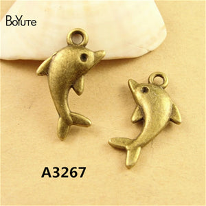 BoYuTe Dolphin Charms Pendants for Bracelet Jewelry Making