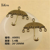 BoYuTe 25*25MM Antique Bronze Plated Umbrella Charms Pendant