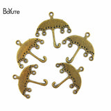 BoYuTe 25*25MM Antique Bronze Plated Umbrella Charms Pendant