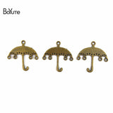 BoYuTe 25*25MM Antique Bronze Plated Umbrella Charms Pendant
