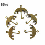 BoYuTe 25*25MM Antique Bronze Plated Umbrella Charms Pendant