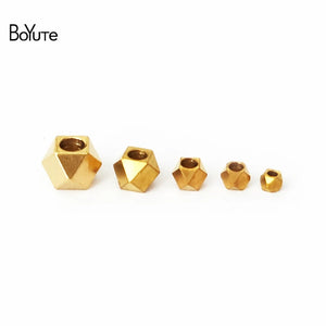 BoYuTe Metal Brass Square Spacer Beads Jewelry Making Diy Materials