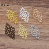 BoYuTe Metal Brass Stamping Filigree Findings Flower Sheet 45*26MM