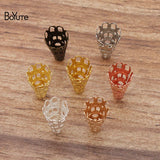 BoYuTe Metal Brass Stamping Filigree Bead Caps Diy Hand Jewelry Accessories