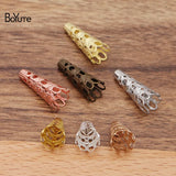 BoYuTe Metal Brass Stamping Filigree Bead Caps Diy Hand Jewelry Accessories
