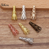 BoYuTe Metal Brass Stamping Filigree Bead Caps Diy Hand Jewelry Accessories
