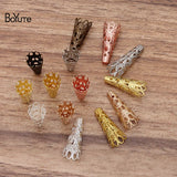 BoYuTe Metal Brass Stamping Filigree Bead Caps Diy Hand Jewelry Accessories