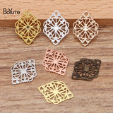 BoYuTe Metal Brass Stamping Filigree 15*20MM Flower Charms