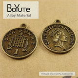 BoYuTe 17*19MM Elizabeth Coin Charms Pendants for Jewelry Making