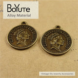BoYuTe 17*19MM Elizabeth Coin Charms Pendants for Jewelry Making