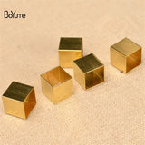 BoYuTe 100Pcs Brass 10MM Square Tube Beads Jewelry DIY