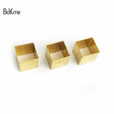 BoYuTe 100Pcs Brass 10MM Square Tube Beads Jewelry DIY