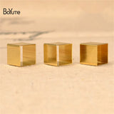 BoYuTe 100Pcs Brass 10MM Square Tube Beads Jewelry DIY