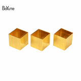 BoYuTe 100Pcs Brass 10MM Square Tube Beads Jewelry DIY