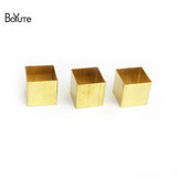 BoYuTe 100Pcs Brass 10MM Square Tube Beads Jewelry DIY