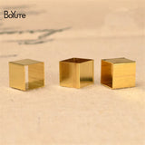 BoYuTe 100Pcs Brass 10MM Square Tube Beads Jewelry DIY