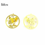 BoYuTe 10Pcs 38MM Filigree Butterfly Pendant DIY Charms