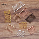 BoYuTe 20 Pcs Metal Wire Hair Comb 12-25 Teeth DIY Hair Jewelry