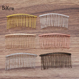 BoYuTe 20 Pcs Metal Wire Hair Comb 12-25 Teeth DIY Hair Jewelry