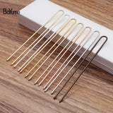 BoYuTe Brass U Shaped Hair Fork Hairpin Diy Hair Accessories