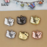 Metal Brass Cat Floating Locket Charms Pendant