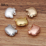 Metal Brass Cat Floating Locket Charms Pendant