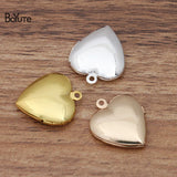 BoYuTe 20MM Brass Heart Memory Locket Pendant Charms for Jewelry Making