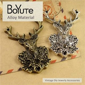 BoYuTe Deer Pendant Diy Charms Jewelry Findings