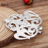 BoYuTe 45x50MM Filigree Flower Hair Clips - 20 Pieces/Lot