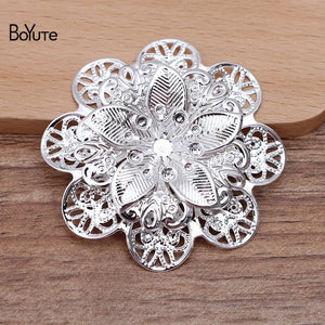 BoYuTe 56MM Metal Flower Base DIY Jewelry Accessories