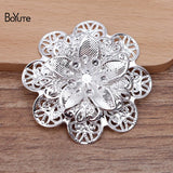 BoYuTe 56MM Metal Flower Base DIY Jewelry Accessories