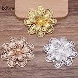 BoYuTe 56MM Metal Flower Base DIY Jewelry Accessories