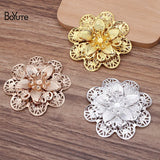 BoYuTe 56MM Metal Flower Base DIY Jewelry Accessories