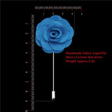 BoYuTe High Camellia Flower Lapel Pin Brooch Men Wedding Boutonniere