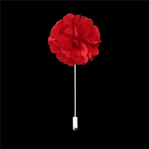 BoYuTe Fabric Flower Lapel Pin Men's Suit Wedding Brooch