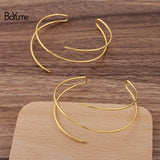 Metal Brass Bangle Line Bracelet Base Diy Jewelry Accessories