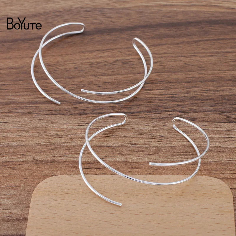 Metal Brass Bangle Line Bracelet Base Diy Jewelry Accessories