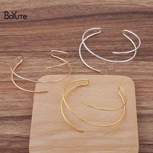 Metal Brass Bangle Line Bracelet Base Diy Jewelry Accessories